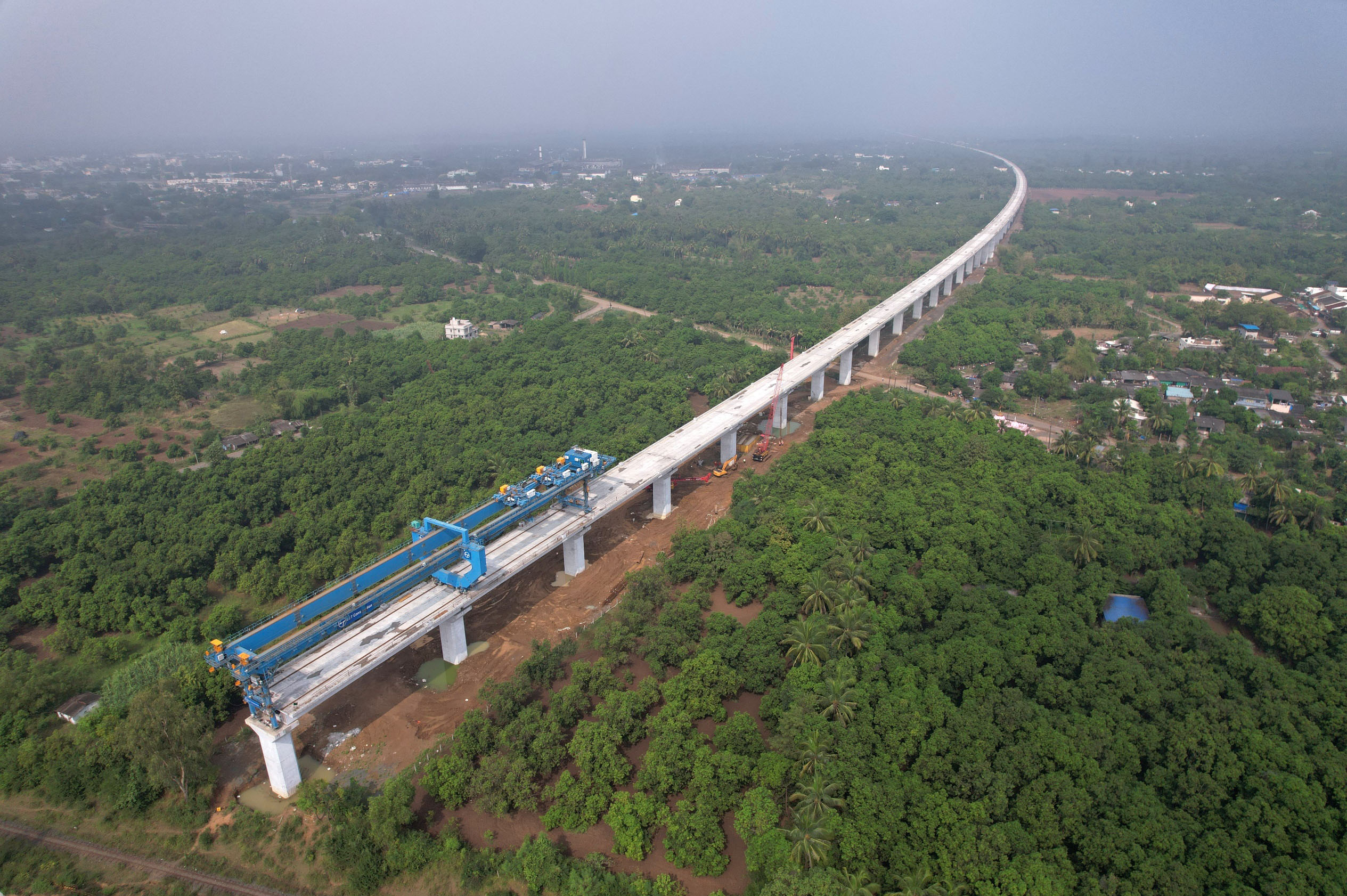 GAD-9, वलसाड ज़िला में पियर का काम प्रगति पर, नवंबर 2022